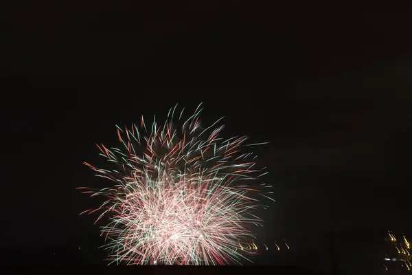 Fireworks Exhibition Night — Stock Photo, Image