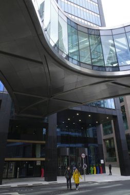 İrlanda 'nın Dublin şehrindeki insanlar