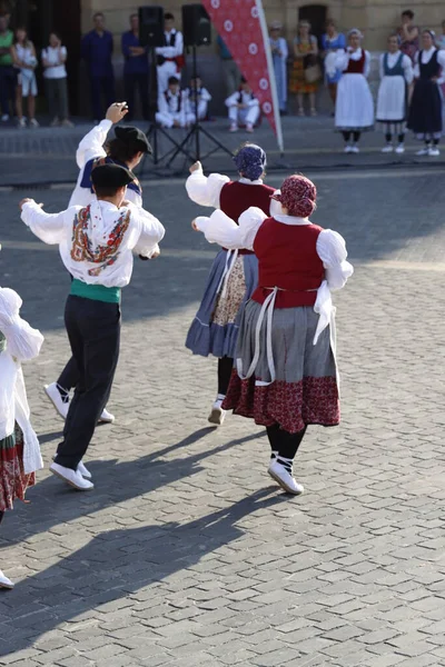 Открытый Фестиваль Баскских Народных Танцев — стоковое фото