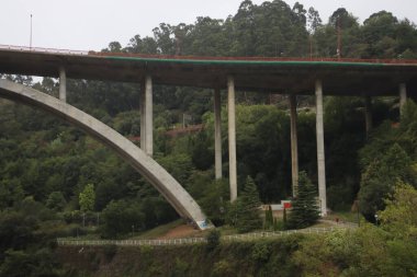 Bilbao nehri üzerindeki köprü.