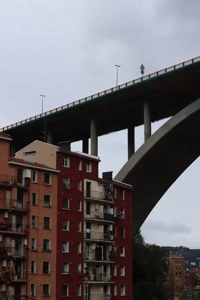 stock image Bridge over the river of Bilbao