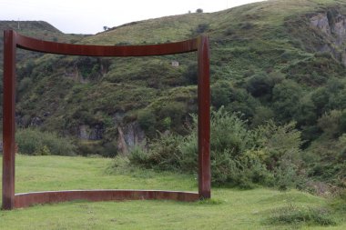 Bask ülkesinin kırsal kesiminde manzara