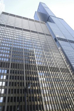 Chicago, Illinois şehir merkezinde mimarlık