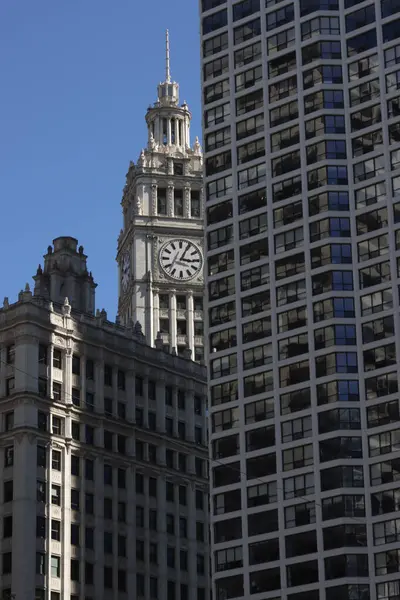 Chicago, Illinois şehir merkezinde mimarlık