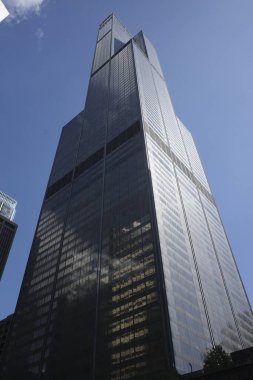 Chicago, Illinois şehir merkezindeki gökdelen