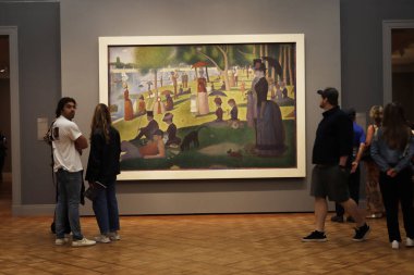 Chicago 'daki sanat müzesini ziyaret ediyorum.