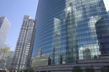 Chicago, Illinois şehir merkezinde mimarlık