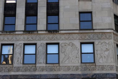 Chicago, Illinois şehir merkezinde mimarlık