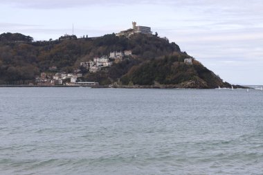 San Sebastian, İspanya kıyısı manzarası