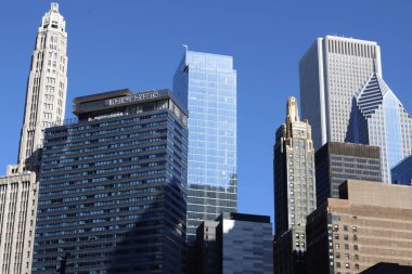 Chicago, Illinois şehir merkezindeki binalar