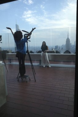 Times Meydanı 'ndaki şehir hayatı 