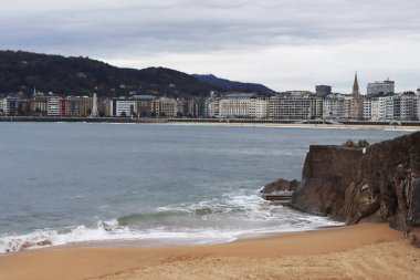 San Sebastian, İspanya 'da şehir manzarası
