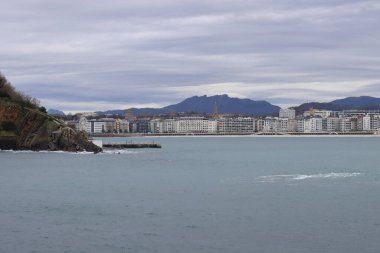 San Sebastian, İspanya 'da şehir manzarası