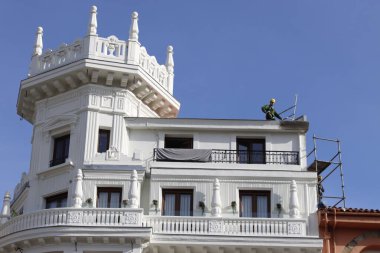 İspanya 'nın Bilbao şehrinde şehir manzarası