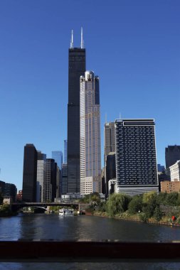 Chicago, Illinois şehir merkezindeki binalar