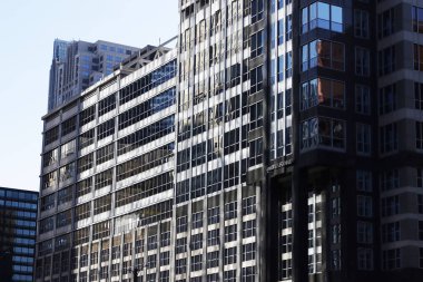 Chicago, Illinois şehir merkezindeki binalar