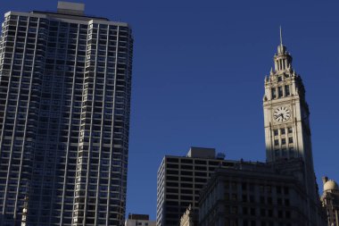 Chicago, Illinois şehir merkezindeki binalar