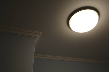 Lamp in a room clipart