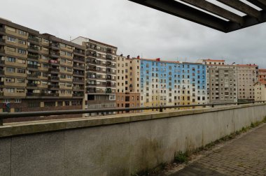 İspanya 'nın Bilbao şehrinde şehir manzarası