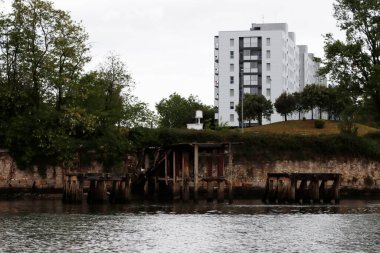 İspanya 'nın Bilbao şehrinde şehir manzarası