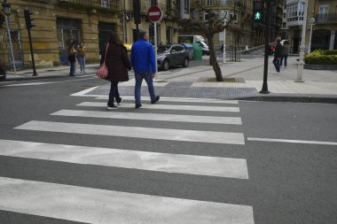 San Sebastian, İspanya 'da şehir hayatı