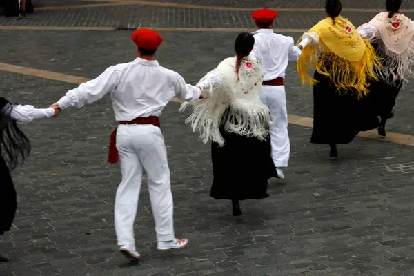 stock image Basque folk dance exhibition