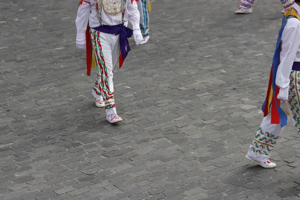 stock image Basque folk dance exhibition