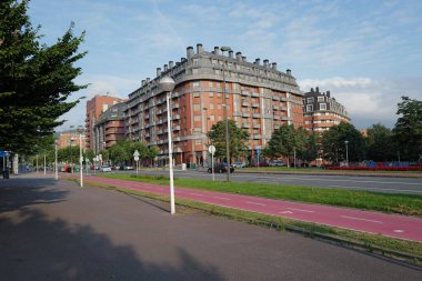 İspanya 'nın Bilbao şehrinde şehir manzarası