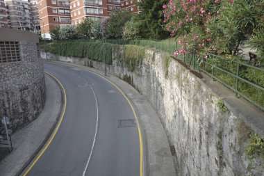 İspanya 'nın Bilbao şehrinde şehir manzarası