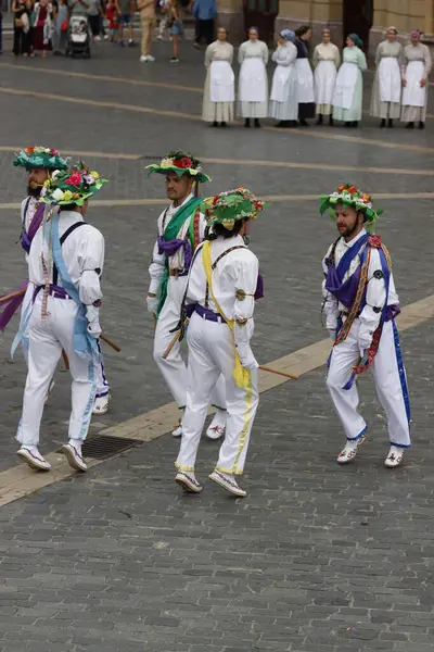 Stock image Basque folk dance exhibition