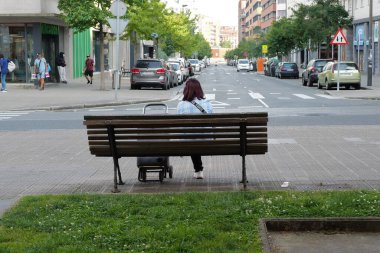 İspanya Bilbao 'da şehir hayatı