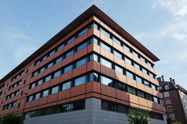 İspanya 'nın Bilbao şehrinde şehir manzarası