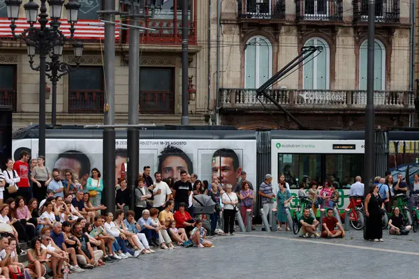 stock image City life in Bilbao, Spain