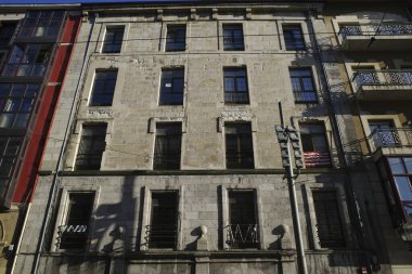 İspanya 'nın Bilbao şehrinde şehir manzarası