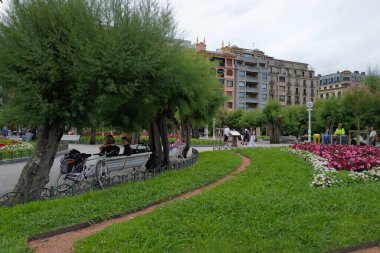 San Sebastian, İspanya 'da şehir manzarası