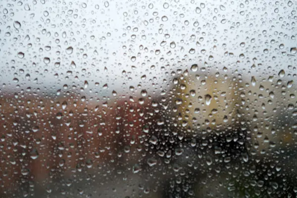 stock image Rain drops on a window