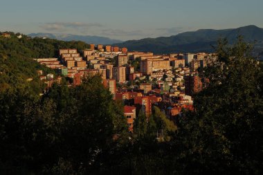 İspanya 'nın Bilbao kentindeki şehir manzarası