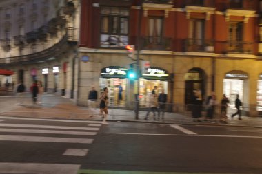 İspanya Bilbao 'da gece maratonu