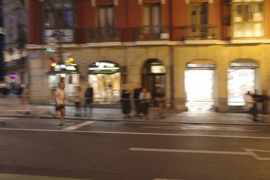 İspanya Bilbao 'da gece maratonu