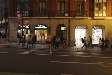 İspanya Bilbao 'da gece maratonu