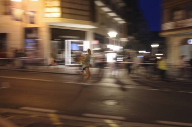 İspanya Bilbao 'da gece maratonu