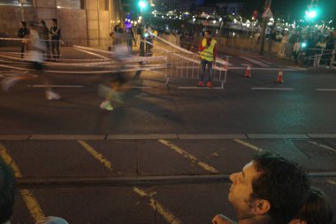 İspanya Bilbao 'da gece maratonu