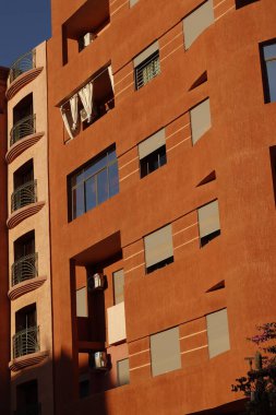 Şehirdeki apartman bloğu