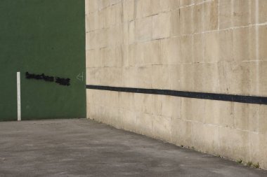 Bask pelota çalmak için Fronton