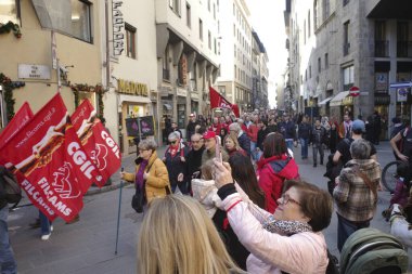 Floransa, İtalya 'da insan hakları gösterisi