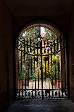  İtalya 'nın Floransa şehrinde bir evin cephesi