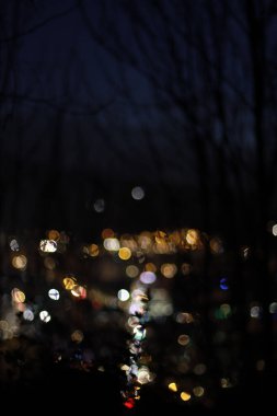 Şehir parkında gün batımı