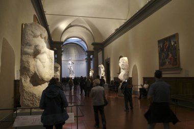 İtalya, Floransa 'daki sanat müzesini ziyaret edin.