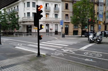 San Sebastian, İspanya şehir merkezinde kentsel çevre