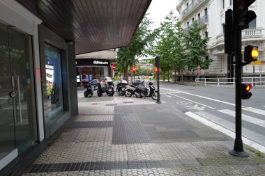 San Sebastian, İspanya şehir merkezinde kentsel çevre